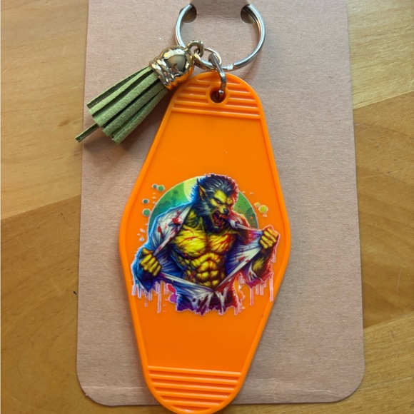 Hand Crafted Other - Werewolf key chain handcrafted by me